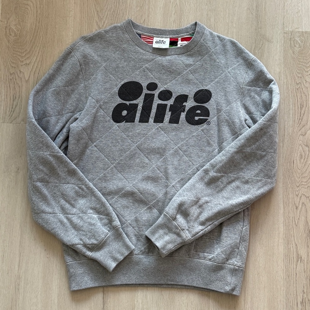 ALIFE Crewneck Sweater - Grey - Size S